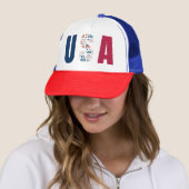 4 juli VS Trucker Hat – Patriottische stijl Pet (In situ)