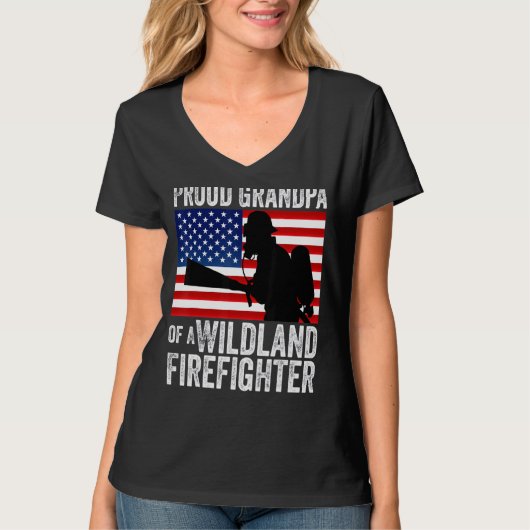 4 juli vs vlag vlag grootvader van een wilde bodem t-shirt (Voorkant)