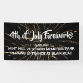 4 juli Vuurwerk Advertentie Banner (Horizontaal)