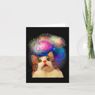 4 juli Vuurwerk betoverd kat Kaart