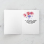 4 juli vuurwerk en vuurtoren kaart (Binnen)