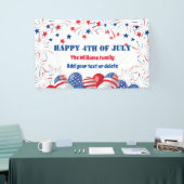 4 juli Vuurwerk Gepersonaliseerd Feest Spandoek (Beurs)