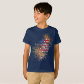 4 juli vuurwerk Kinder T-Shirt (Voorkant volledig)