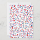 4 juli Vuurwerk Onafhankelijkheidsdag BBQ Kaart (Achterkant)