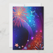 4 juli, Vuurwerk, Onafhankelijkheidsdag Kaart (Achterkant)