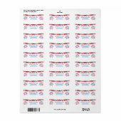 4 juli Vuurwerk Onafhankelijkheidsdag Return Etiket (Full Sheet)