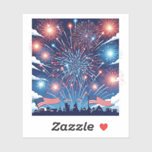 4 juli Vuurwerk – Onafhankelijkheidsdag Sticker