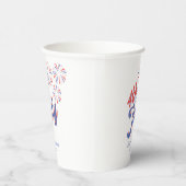 4 juli Vuurwerk Paper Cup Papieren Bekers (Rechts)