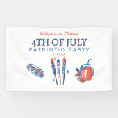 4 juli  Vuurwerk Patriottische Partij Spandoek (Horizontaal)