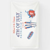 4 juli  Vuurwerk Patriottische Partij Spandoek (Verticaal)