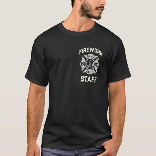 4 juli VUURWERK PERSONEEL Uniform Boom Squad Veili T-shirt (Voorkant)