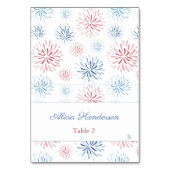 4 juli Vuurwerk Rood Wit Blauw Plaats Kaart (Voorkant)