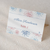 4 juli Vuurwerk Rood Wit Blauw Plaats Kaart