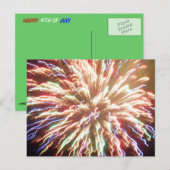 4 JULI VUURWERK SCHOONHEID BRIEFKAART (Voorkant / Achterkant)