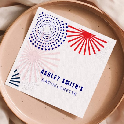 4 juli Vuurwerk servetten voor Vierde van Juli Par