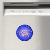 4 juli vuurwerk sterren magneet (Insitu (Vaatwasser))