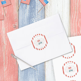 4 juli Vuurwerk Sticker