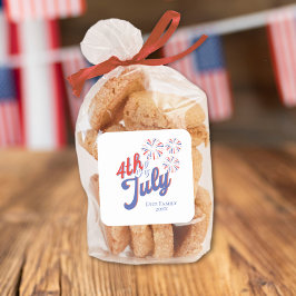 4 juli Vuurwerk Sticker