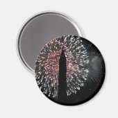 4 juli Vuurwerk Washington Monument Magneet (Voorkant / Achterkant)