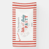 4 juli Vuurwerkbanner Spandoek (Verticaal)