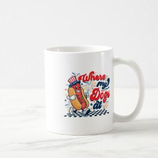 4 juli, waar mijn honden op Onafhankelijkheidsdag Koffiemok