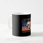 4 juli Washington Britse leiding Mannelijk grappig Koffiemok (Voorkant links)