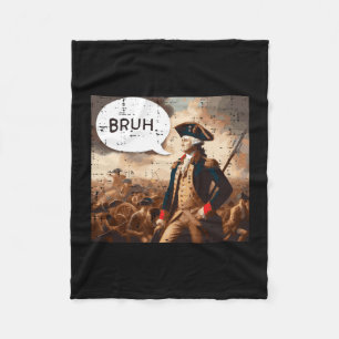 4 juli washington bruh grappige meme vrouwen manne fleece deken