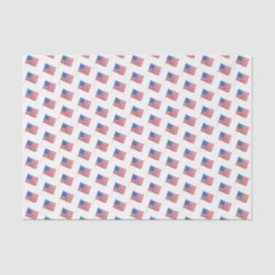 4 juli watercolor USA vlag patroon Tissuepapier