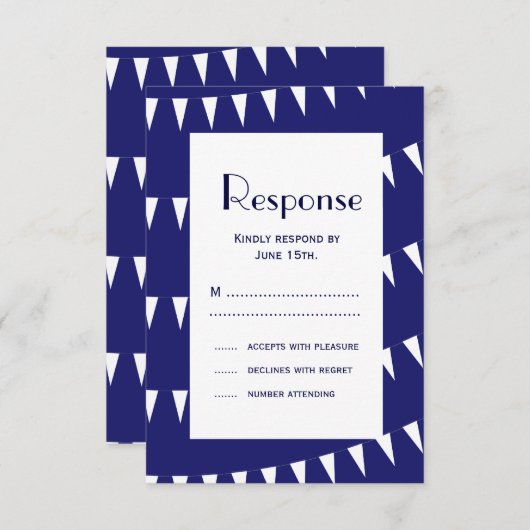 4 juli Wedding RSVP 3 (Voorkant / Achterkant)