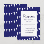 4 juli Wedding RSVP 3 Kaartje (Voorkant / Achterkant)