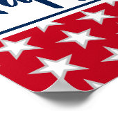 4 juli: Welkomststerren en Stripes Poster (Hoek)