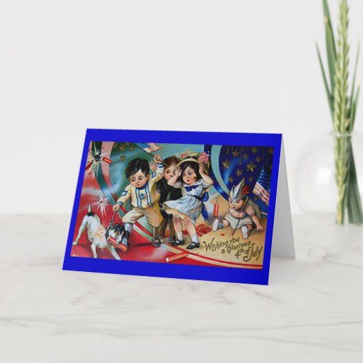 4 juli Wenskaart 7 Kaart (Voorkant)