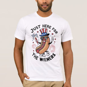 4 juli Wieners USA Amerikaanse vlag Patriottisch T-shirt
