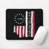 4 juli Wij het volk Amerikaanse vlag 1776 Patriott Muismat (Met muis)