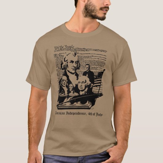 4 juli - Wij, het volk - de vlag van de VS T-shirt (Voorkant)