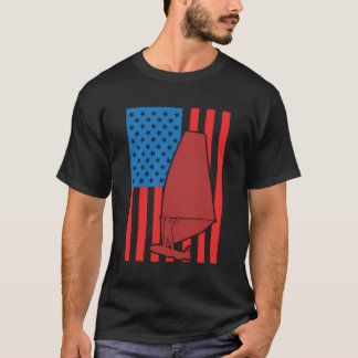 4 juli Windsurfen Coach Sailboarden T-shirt