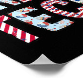 4 juli X-ray Tech Independence Day Amerikaanse F Poster (Hoek)