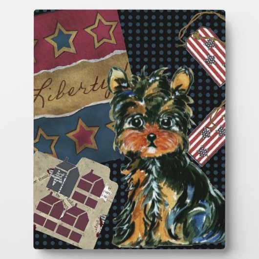 4 juli YORKIE POO Fotoplaat (Voorkant)