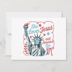 4 juli Ze houdt van Jezus en Amerika Ook Christus