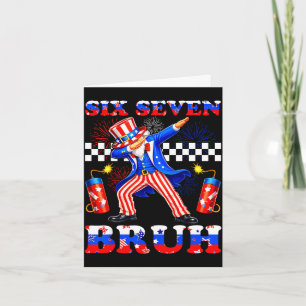 4 juli zes zeven bruh oom sam dabbing 67 kaart