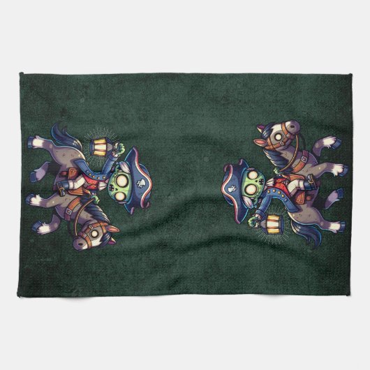 4 juli Zombie Theedoek (Horizontaal)