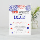 4 juli Zomer BBQ Kaart (Staand voorkant)