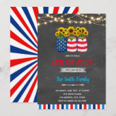 4 juli zonnebloem BBQ uitnodiging (Voorkant / Achterkant)