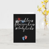 4 juli zwangerschapsaankondiging kaart (Gele Bloem)