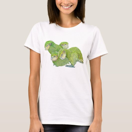 4 kakapo-vloedglans t-shirt (Voorkant)