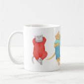 4 KATTEN IN PYJAMA Witte Mok (Links)