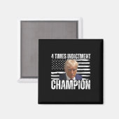 4 keer aanklacht kampioen magneet (Voorkant / Achterkant)