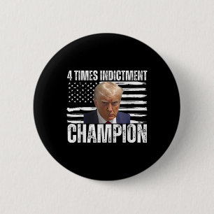 4 keer aanklacht kampioen ronde button 5,7 cm