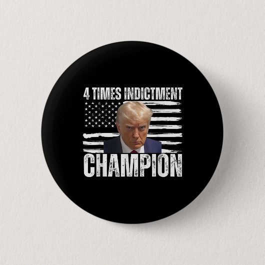 4 keer aanklacht kampioen ronde button 5,7 cm (Voorkant)