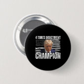 4 keer aanklacht kampioen ronde button 5,7 cm (Voorkant /achterkant)